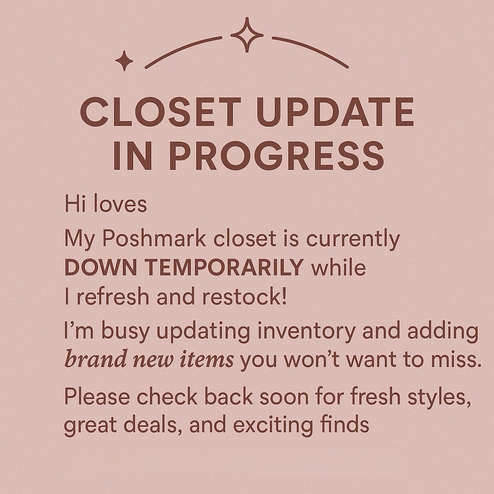 Closet Update Notice